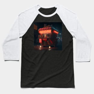 Rickshaw Stall - Cyberpunk Cityscapes Baseball T-Shirt